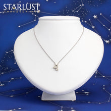 Leo and Taurus Necklace White Gold Starlust