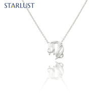 Leo and Virgo Necklace White Gold Starlust
