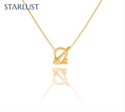 Libra and Sagittairus Necklace Yellow Gold Starlust
