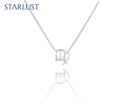 Custom sterling sliver libra Virgo compatibility pendant Necklace, the perfect gift for astrology lovers