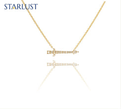 Custom 14k yellow gold diamond Sagittarius compatibility pendant Necklace, the perfect gift for astrology lovers