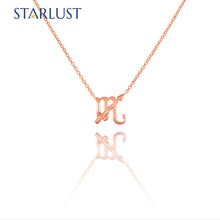 Custom 14k rose gold Sagittarius Scorpio compatibility pendant Necklace, the perfect gift for astrology lovers
