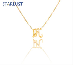 Custom 14k yellow gold Sagittarius Scorpio compatibility pendant Necklace, the perfect gift for astrology lovers