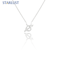 Custom sterling sliver Sagittarius Taurus compatibility pendant Necklace, the perfect gift for astrology lovers