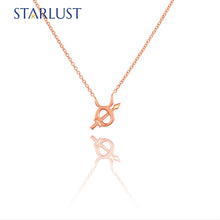 Custom 14k rose gold Sagittarius Taurus compatibility pendant Necklace, the perfect gift for astrology lovers