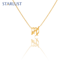 Custom 14k yellow gold Sagittarius Virgo compatibility pendant Necklace, the perfect gift for astrology lovers