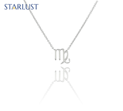 Custom sterling sliver Scorpio Virgo compatibility pendant Necklace, the perfect gift for astrology lovers