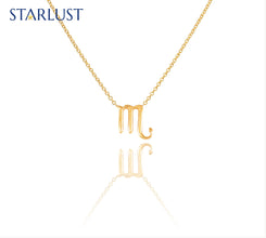 Custom 14k yellow gold Scorpio compatibility pendant Necklace, the perfect gift for astrology lovers