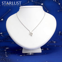 Custom 14k white gold Taurus Virgo compatibility pendant Necklace, the perfect gift for astrology lovers