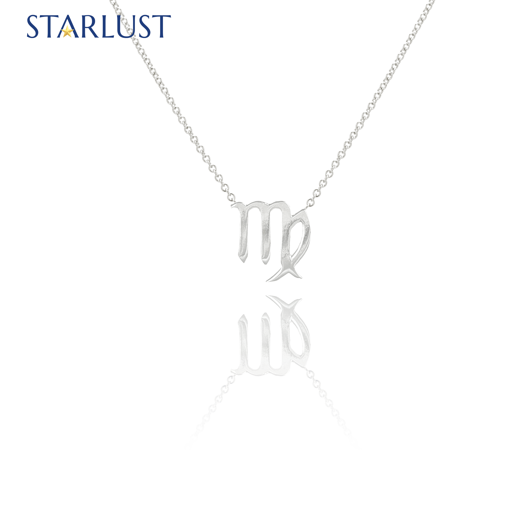 Custom sterling silver Virgo pendant Necklace, the perfect gift for astrology lovers. 