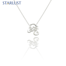 Aquarius and Leo Necklace Sterling Silver Starlust