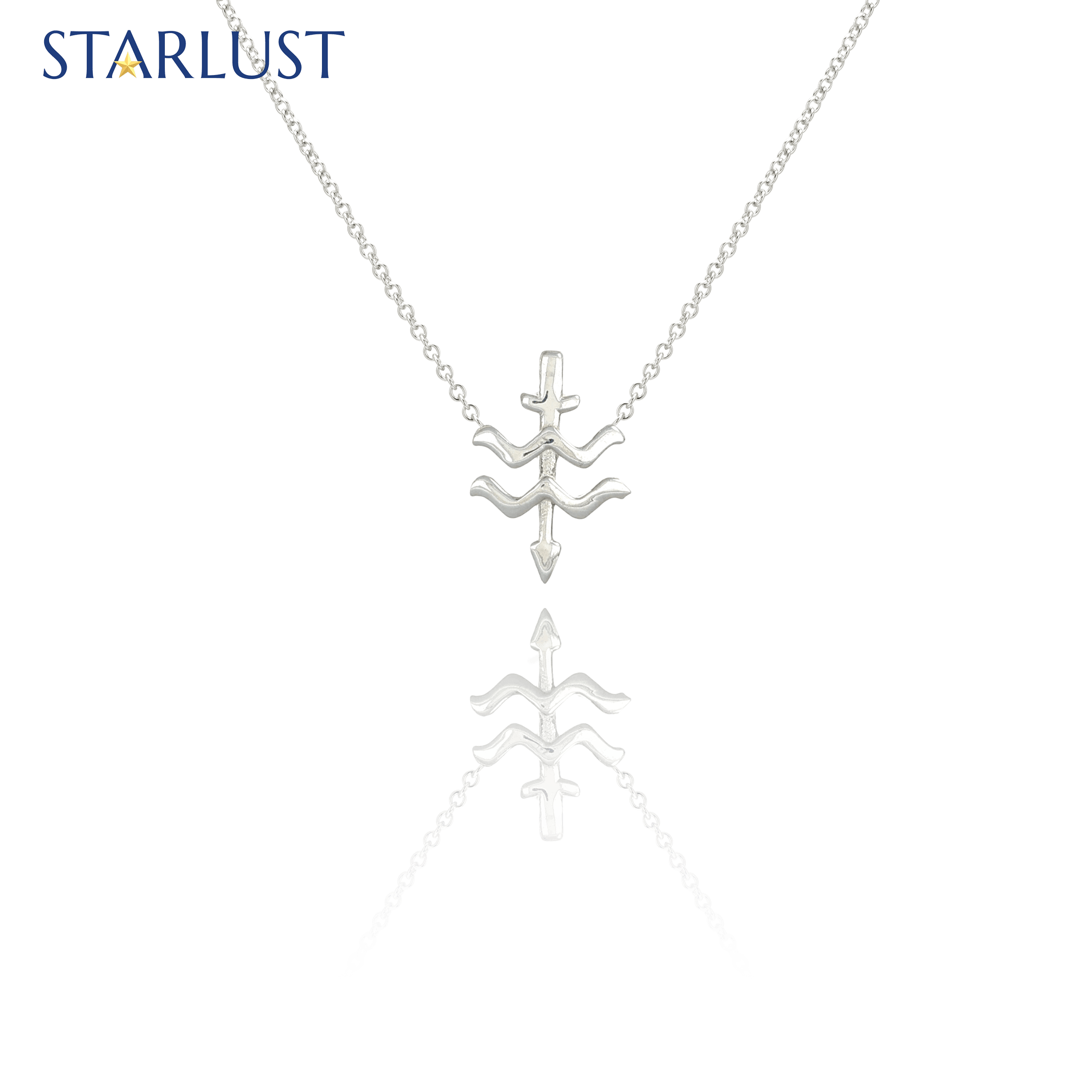 Aquarius and Sagittarius Necklace Sterling Silver Starlust