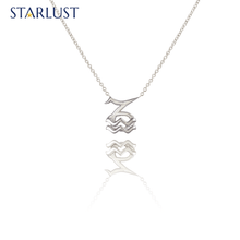 Aquarius Capricorn Necklace Platinum Starlust