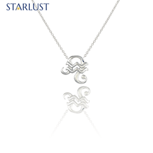 Aquarius and Leo Necklace Platinum Starlust