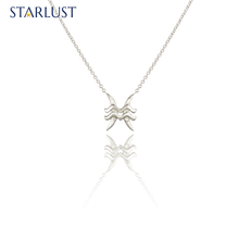 Aquarius and Pisces Necklace White Gold Starlust