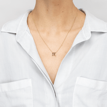 Custom 14k yellow gold Sagittarius Scorpio compatibility pendant Necklace, the perfect gift for astrology lovers