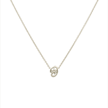 Aquarius and Cancer Necklace White Gold Starlust