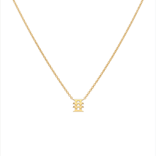 Aquarius and Gemini Necklace Yellow Gold Starlust