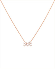 Aquarius Diamond Necklace Rose Gold Starlust 
