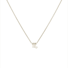 Aries and Sagittarius Necklace White Gold Starlust
