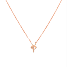 Zodiac Aries and Taurus Rose Gold Necklace Starlust