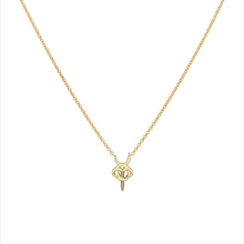Zodiac Aries and Taurus Yellow Gold Necklace Starlust