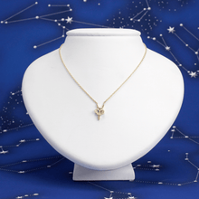 Zodiac Aries and Taurus Yellow Gold Necklace Starlust