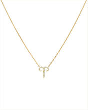 Aries Diamond Necklace Yellow Gold Starlust