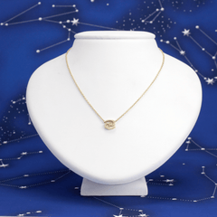 Cancer Necklace in 14K Yellow Gold by Starlust Jewelry