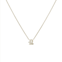 Gemini and Leo Necklace White Gold Starlust