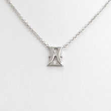 Gemini and Pisces Necklace White Gold Starlust