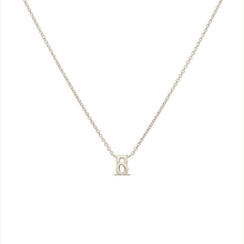 Gemini and Taurus Necklace White Gold Starlust 