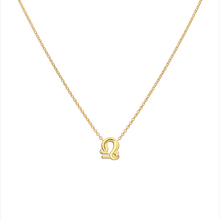 Leo and Libra Necklace Yellow Gold Starlust