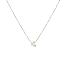 Leo and Scorpio Necklace White Gold Starlust