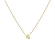 Leo and Scorpio Necklace Yellow Gold Starlust