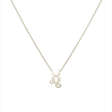 Leo and Taurus Necklace White Gold Starlust