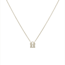 Libra and Pisces Necklace White Gold Starlust