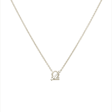 Libra and Sagittairus Necklace White Gold Starlust