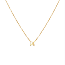 Custom 14k yellow gold Sagittarius Scorpio compatibility pendant Necklace, the perfect gift for astrology lovers
