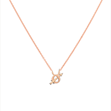 Custom 14k rose gold Sagittarius Taurus compatibility pendant Necklace, the perfect gift for astrology lovers
