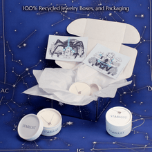 Capricorn and Virgo Stud Earrings Packaging Starlust
