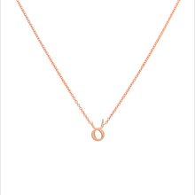 Custom 14k rose gold Taurus compatibility pendant Necklace, the perfect gift for astrology lovers