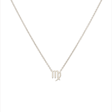 Custom platinum Virgo pendant Necklace, the perfect gift for astrology lovers. 