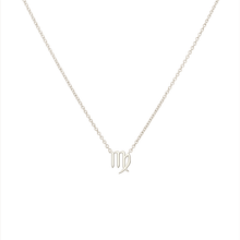 Custom sterling silver Virgo pendant Necklace, the perfect gift for astrology lovers. 